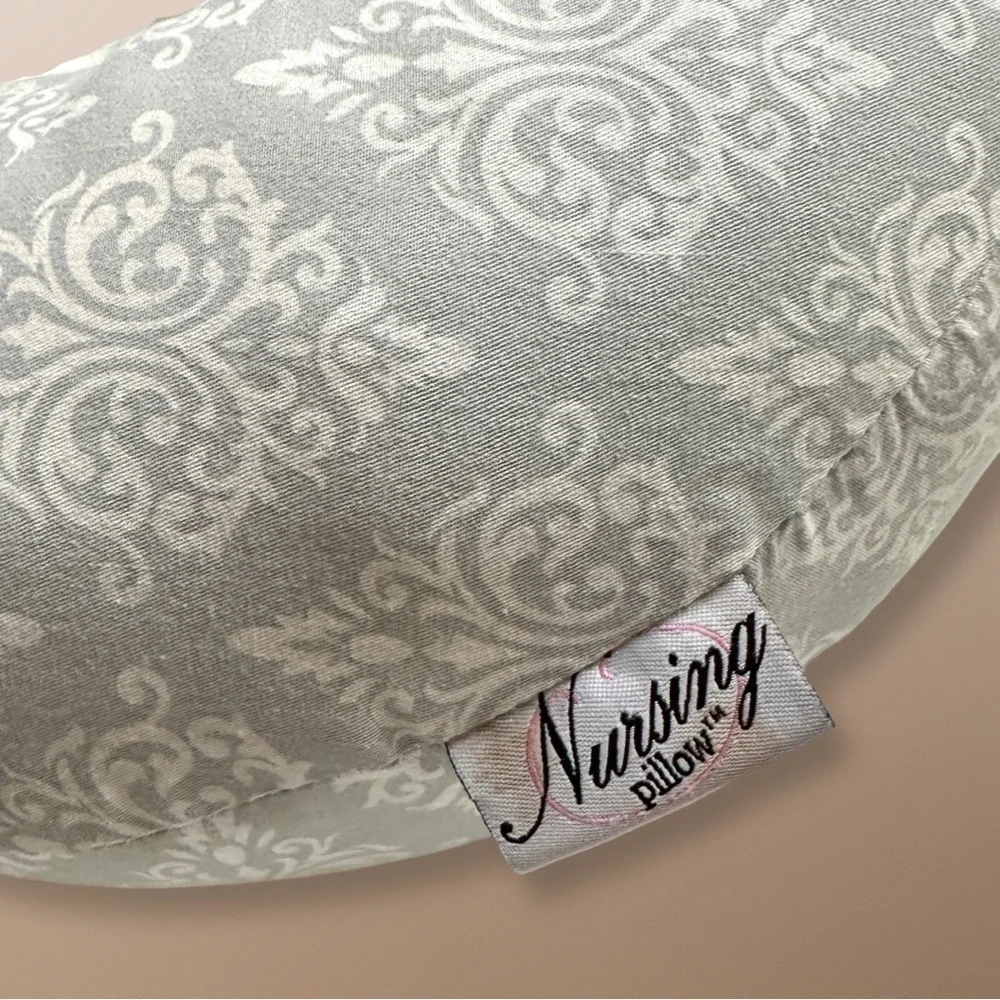 ⭐️ 5 for $25 Nursing Pillow / Neck Pillow Grey White Pattern